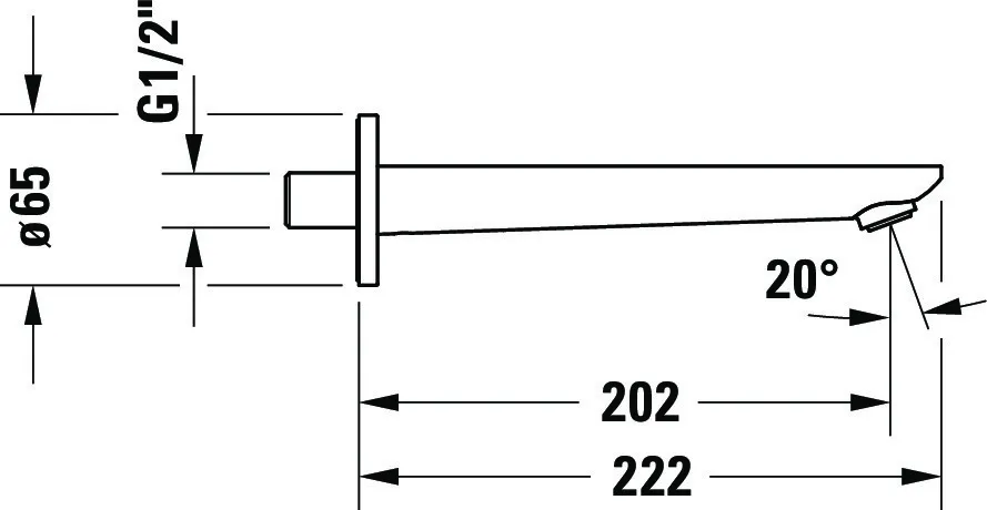 Auslauf für Armaturen „Wave“ in Edelstahl (gebürstet) Auslauf für Armaturen „Wave“ in Edelstahl (gebürstet)