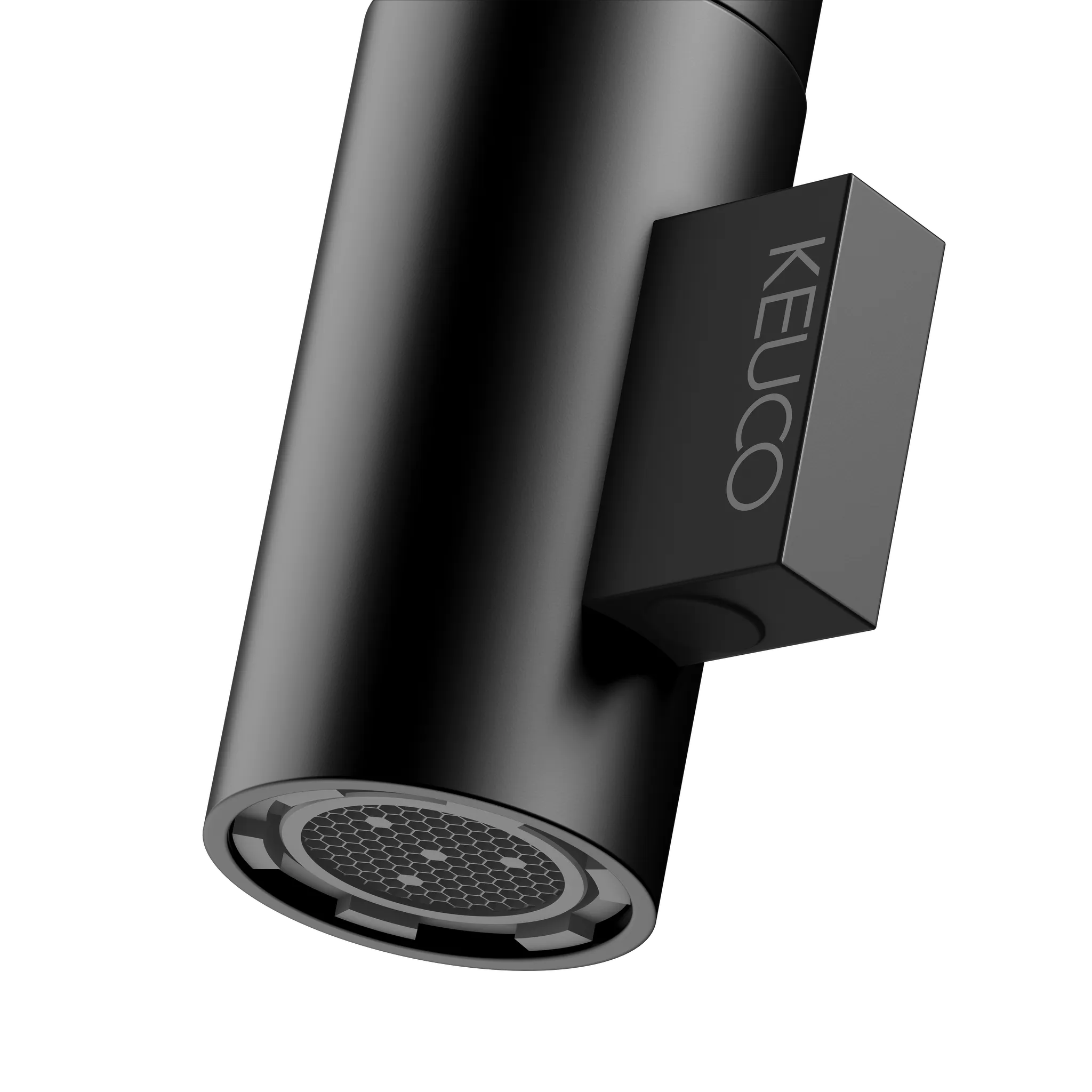 IXMO Wandauslaufventil UP für Wandmontage, rund Ausladung 185 mm / IXMO Soft schwarz matt