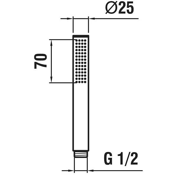 Laufen Handbrause TwinStick, Ø25mm, PVD Edelstahl-Optik Vollmetall Brausestrahl: Rainspray Mit RubiClean Selbstreinigender Strahlformer Verkalkungsarm Durchfluss: 8.5 l/min (3 bar) Laufen Handbrause TwinStick, Ø25mm, PVD Edelstahl-Optik Vollmetall Brausestrahl: Rainspray Mit RubiClean Selbstreinigender Strahlformer Verkalkungsarm Durchfluss: 8.5 l/min (3 bar)