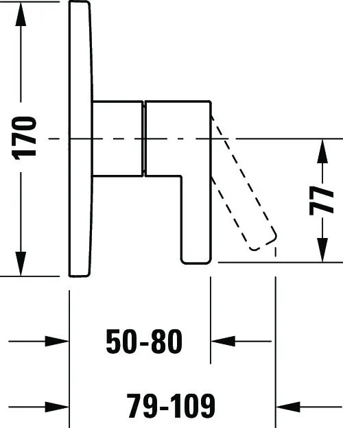 Duravit Einhand-Unterputz-Armatur „D-Neo“ in Chrom Duravit Einhand-Unterputz-Armatur „D-Neo“ in Chrom