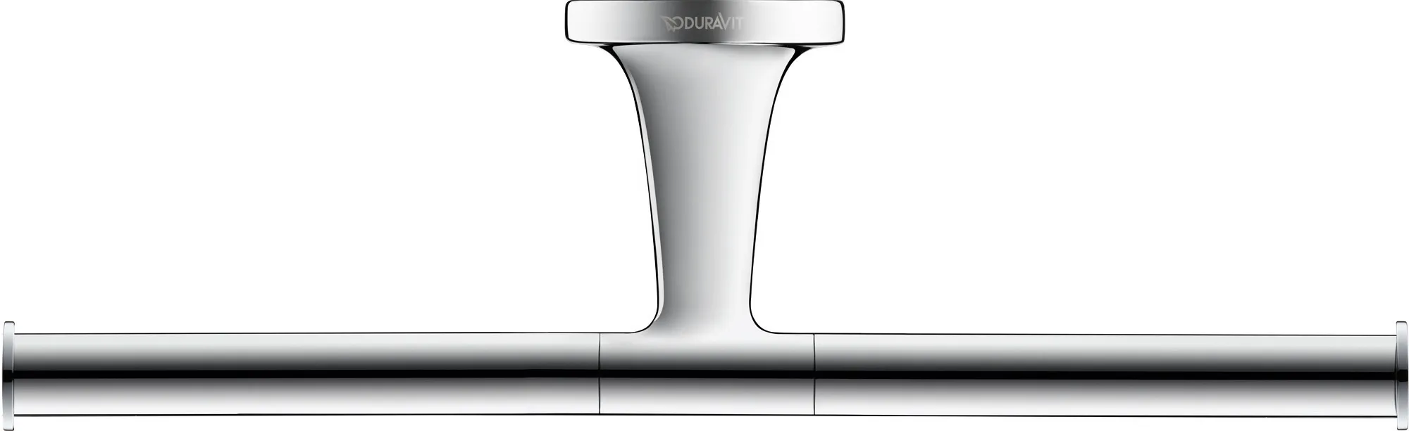 Duravit Doppel-Toilettenpapierhalter „Starck T“ 25,5 × 7,6 × 5 cm in Befestigung sichtbar Duravit Doppel-Toilettenpapierhalter „Starck T“ 25,5 × 7,6 × 5 cm in Befestigung sichtbar