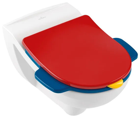 Tiefspül-WC spülrandlos für Kinder O.novo Kids 4690R0, 320 x 520 x 360 mm, Oval, wandhängend, Abgang waagerecht, Weiß Alpin