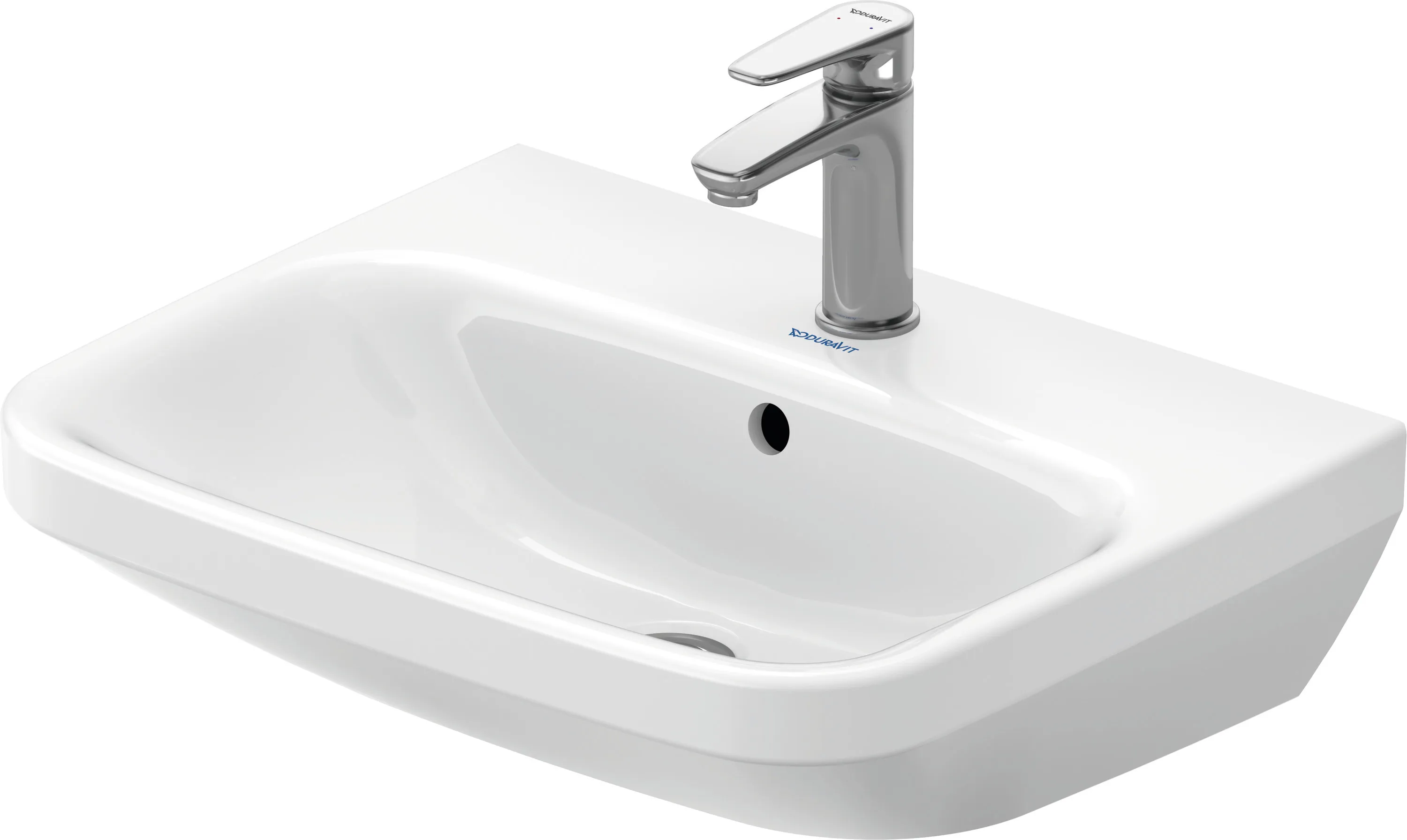 Wandwaschtisch „DuraStyle“, mit Überlauf, Hahnlochposition mittig Wandwaschtisch „DuraStyle“, mit Überlauf, Hahnlochposition mittig