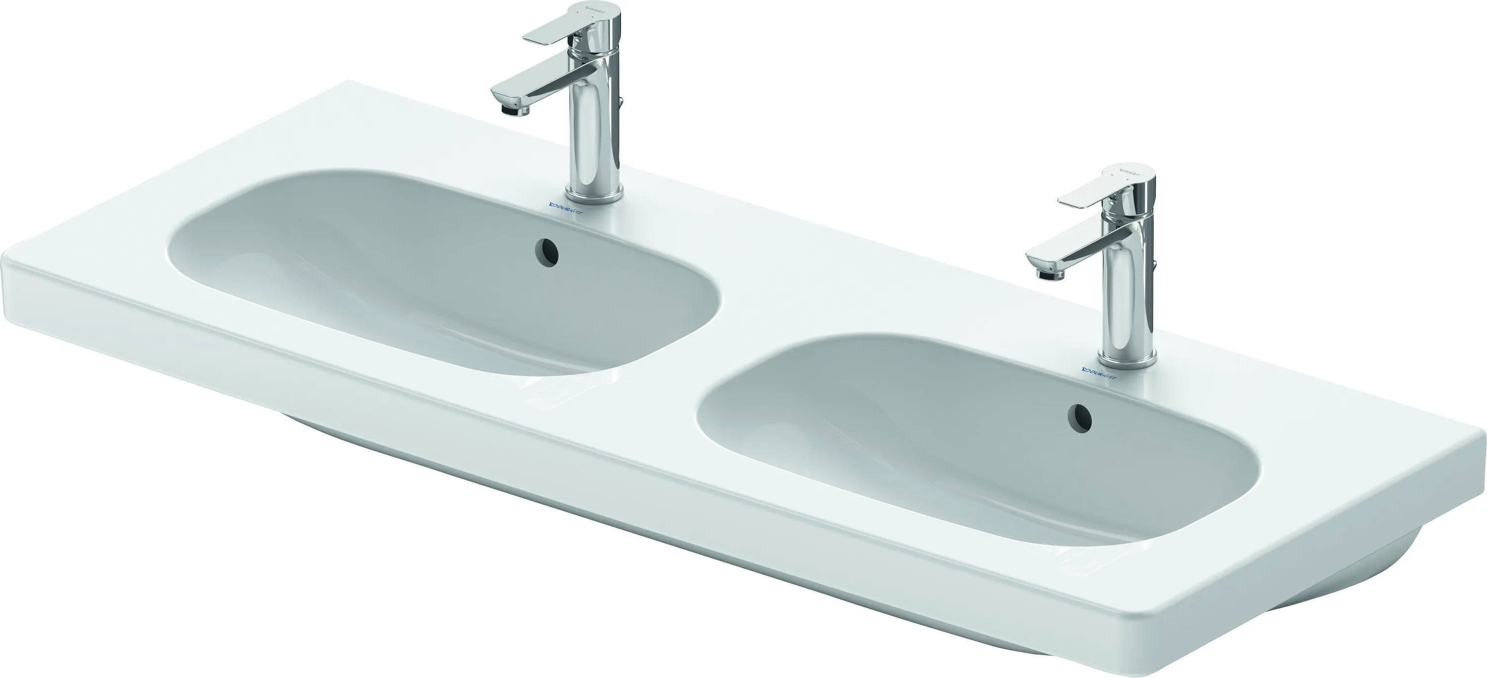 Doppelwaschtisch „D-Code“ 120 × 49 cm Doppelwaschtisch „D-Code“ 120 × 49 cm