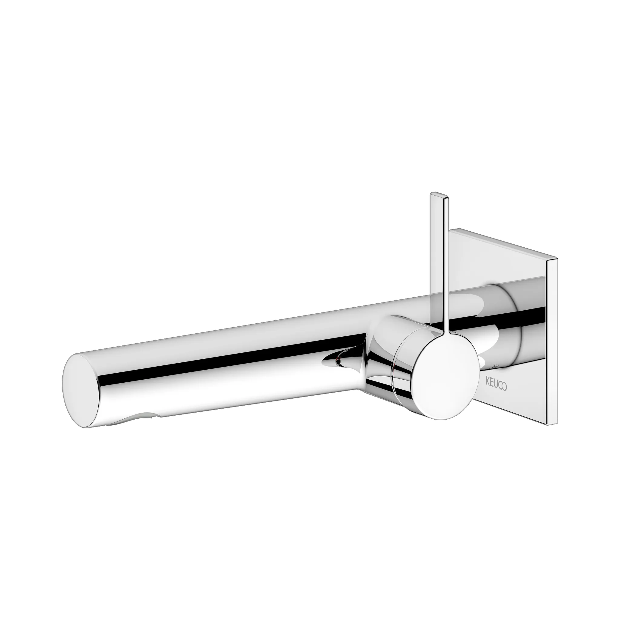 KEUCO IXMO Einhebel-Waschtischmischer Unterputz 1 Loch IXMO Pure für Wandmontage, eckig Ausladung 197 mm/IXMO Pure verchromt