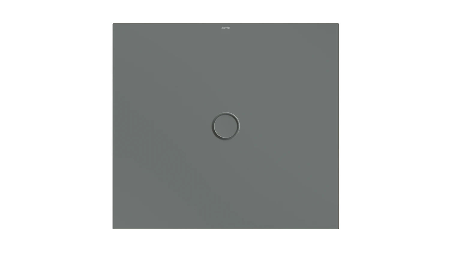 Bette rechteck Duschwanne „BetteFloor“ 1100 × 1000 mm mit BetteAntirutsch Pro, ohne Oberflächenveredelung, ohne Wannenträger, in Smoke