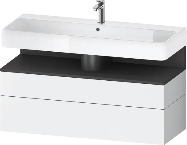 Duravit Waschtischunterschrank wandhängend „Qatego“ 119 × 59 × 47 cm, mit Beleuchtung