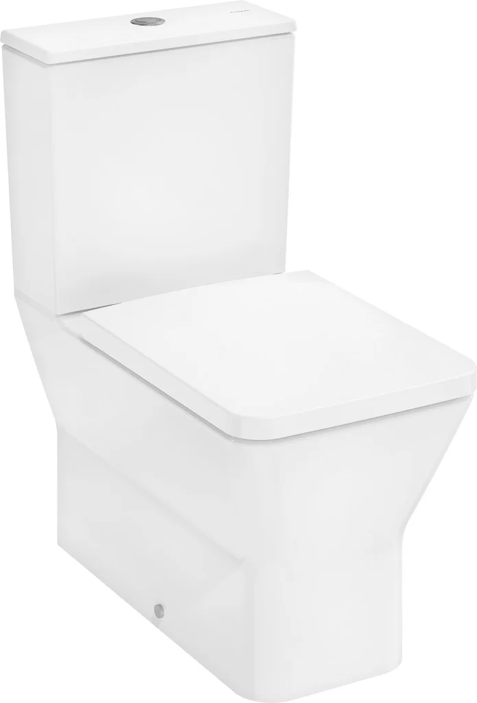 Hansgrohe EluPura Original Q Stand-WC Set AquaChannel Flush, glänzend, bodenstehend, 160 mm Achsabstand, horizontaler/vertikaler Abgang