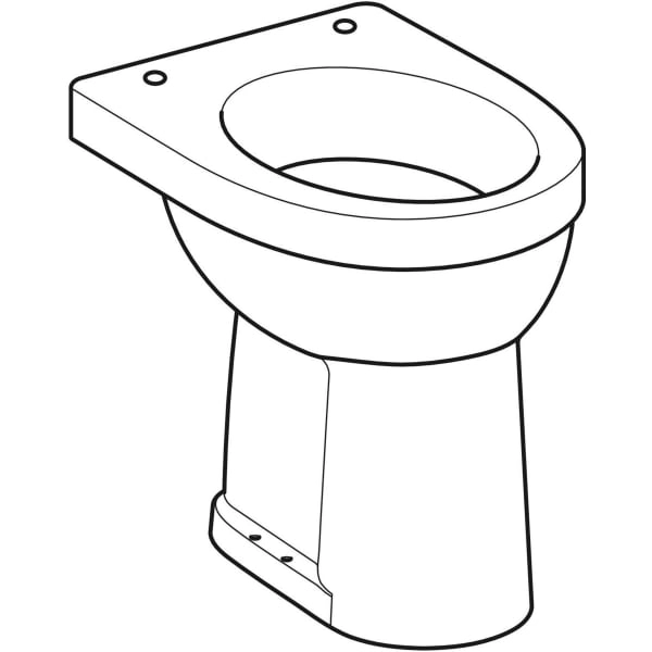 Stand-Flachspül-WC „Renova Comfort“ 35,5 × 45 × 47 cm mit Spülrand Stand-Flachspül-WC „Renova Comfort“ 35,5 × 45 × 47 cm mit Spülrand