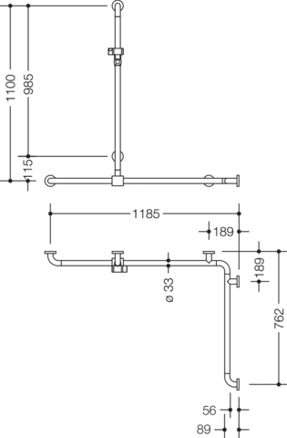 HEWI Haltegriff „Serie 801“