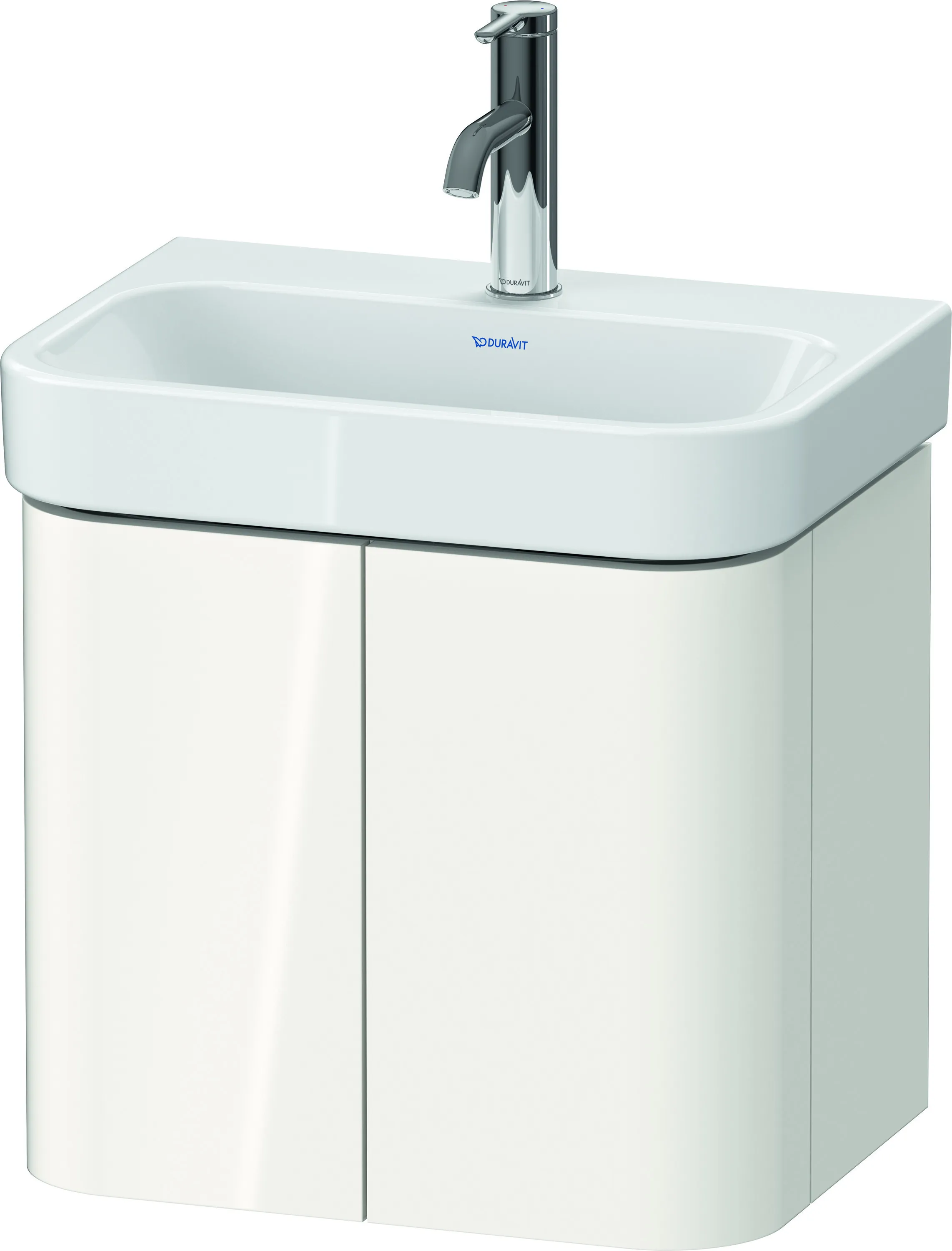 Duravit Waschtischunterschrank wandhängend „Happy D.2 Plus“ 47,5 × 41,5 × 35 cm Weiß Hochglanz Duravit Waschtischunterschrank wandhängend „Happy D.2 Plus“ 47,5 × 41,5 × 35 cm Weiß Hochglanz