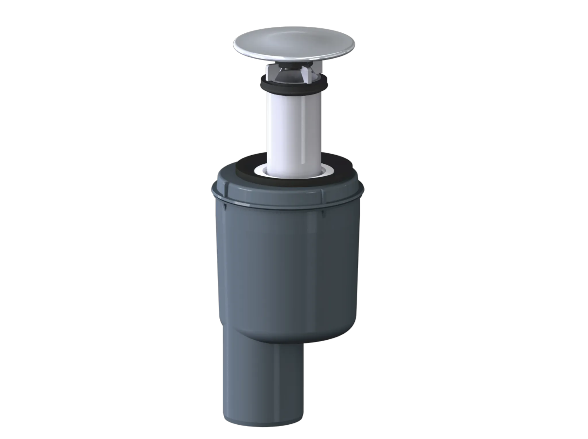 Duschwannenablauf TELOS V, senkrecht, Haube verchromt, DN 50 Duschwannenablauf TELOS V, senkrecht, Haube verchromt, DN 50