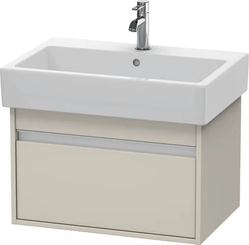 Duravit Waschtischunterschrank wandhängend „Ketho“ 65 × 41 × 44 cm Taupe Matt