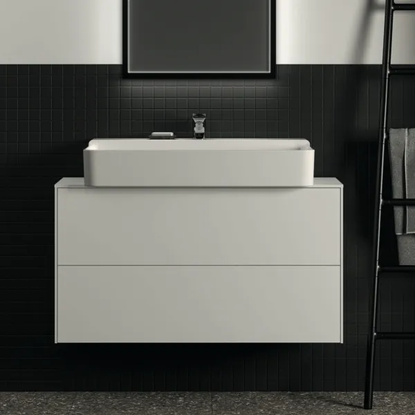 Ideal Standard Waschtischunterschrank „Conca“ 100,2 × 55 × 37,3 cm Weiß matt lackiert
