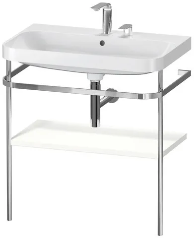 Duravit Waschtischunterschrank c-shaped Set mit Metallkonsole „Happy D.2 Plus“ 77,5 × 85 × 49 cm Duravit Waschtischunterschrank c-shaped Set mit Metallkonsole „Happy D.2 Plus“ 77,5 × 85 × 49 cm