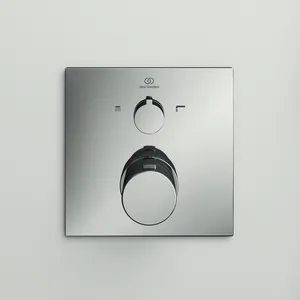 Ideal Standard Ceratherm C100 Einzelthermostat Unterputz Bausatz 2, Rosette 163x163mm, Chrom Ideal Standard Ceratherm C100 Einzelthermostat Unterputz Bausatz 2, Rosette 163x163mm, Chrom