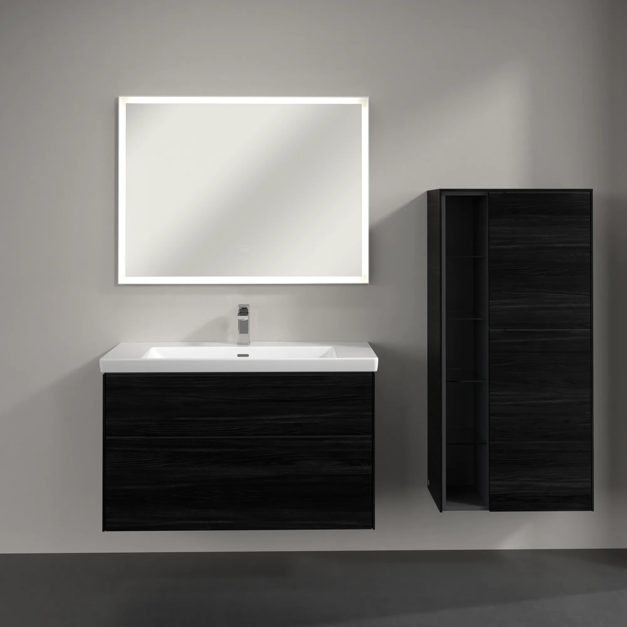 Villeroy & Boch Mittelschrank „Subway 3.0“ 57,4 × 120 × 36,2 × 36,2 cm 2 Türen, Anschlag (Scharnier) rechts, 2 Türen, Anschlag rechts Villeroy & Boch Mittelschrank „Subway 3.0“ 57,4 × 120 × 36,2 × 36,2 cm 2 Türen, Anschlag (Scharnier) rechts, 2 Türen, Anschlag rechts