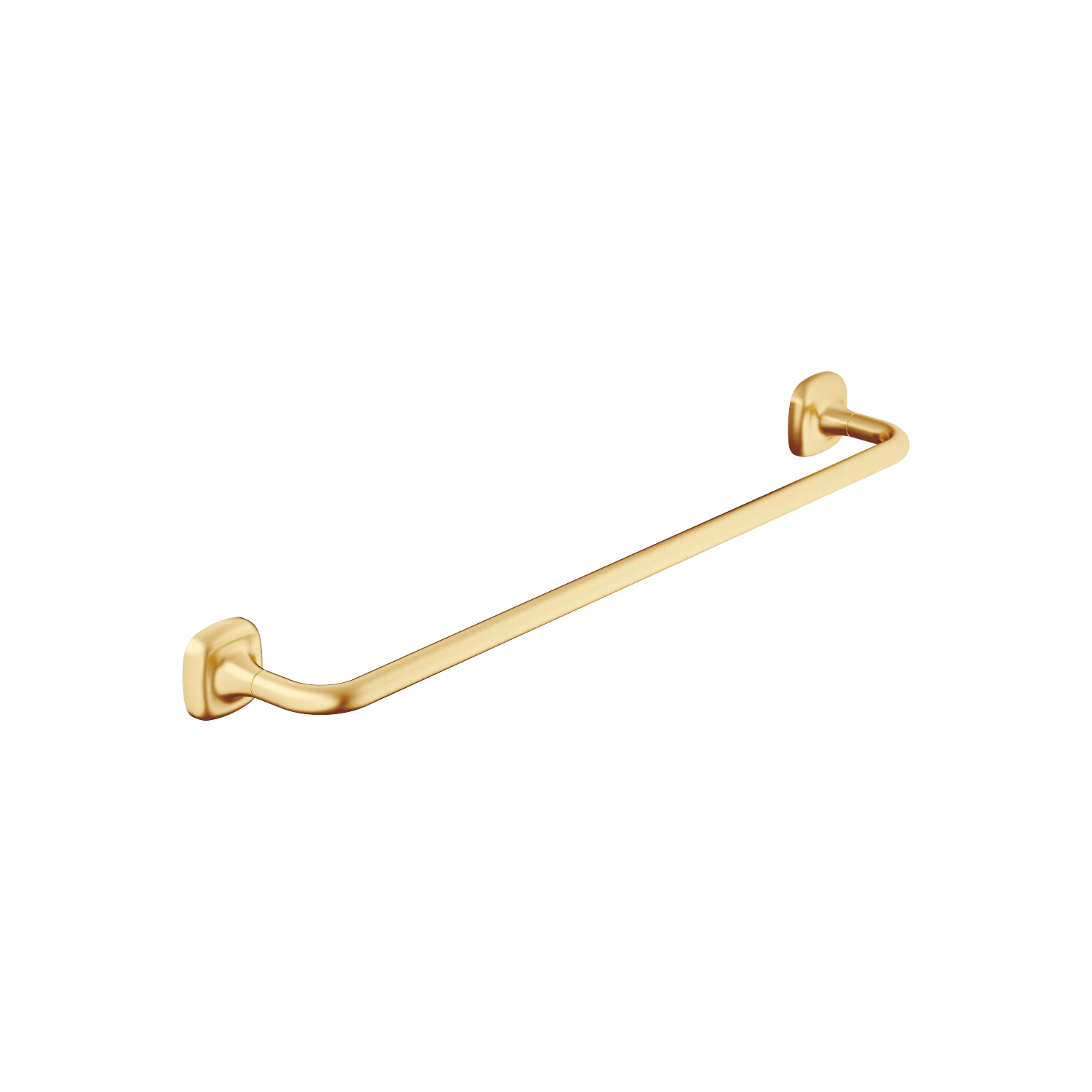 Dornbracht Badetuchhalter COYA Messing gebürstet 23kt Gold, Stichmaß 600 mm, Breite 660 mm, Höhe 60 mm, Rosette 60 x 60 mm, Ausladung 98 mm