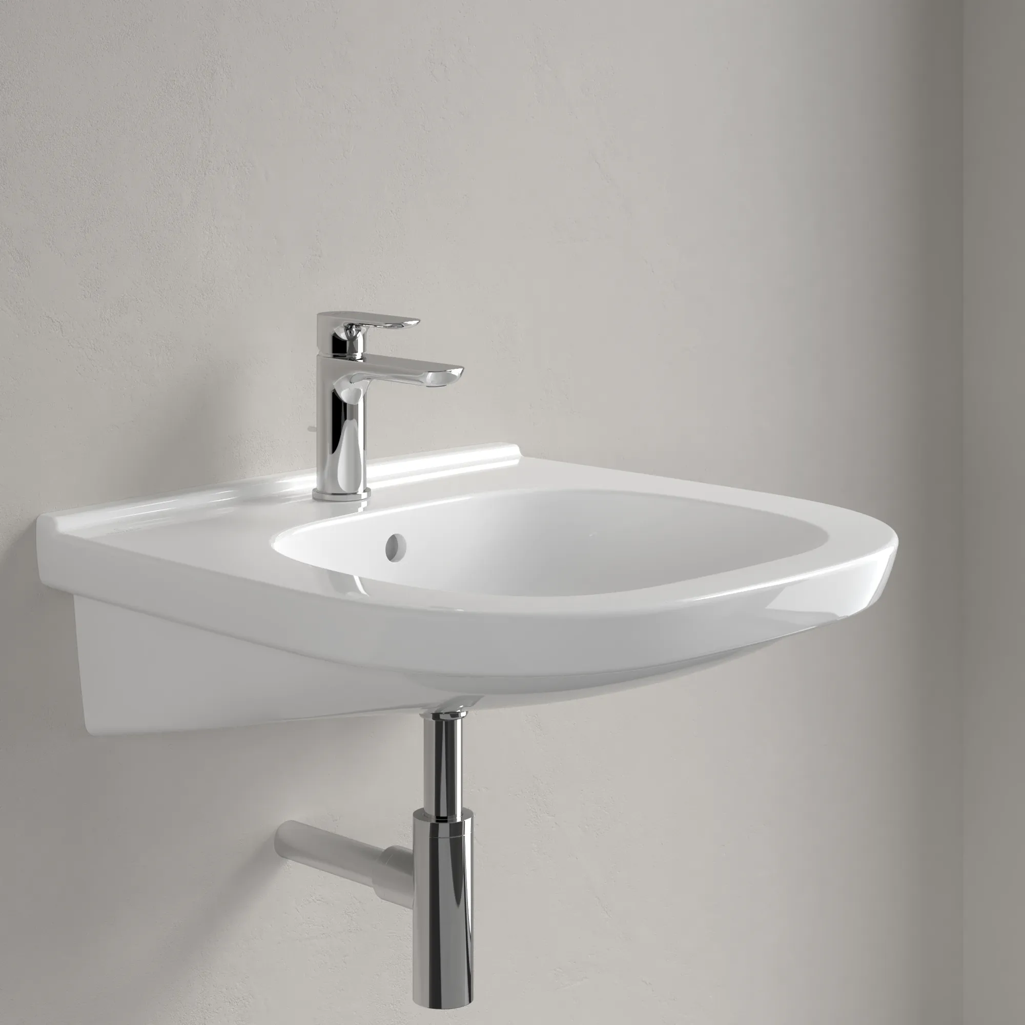 Villeroy & Boch Wandwaschtisch „ViCare“ 555 × 540 × 195 mm, mit Hahnlochbohrung in Weiß Alpin Villeroy & Boch Wandwaschtisch „ViCare“ 555 × 540 × 195 mm, mit Hahnlochbohrung in Weiß Alpin