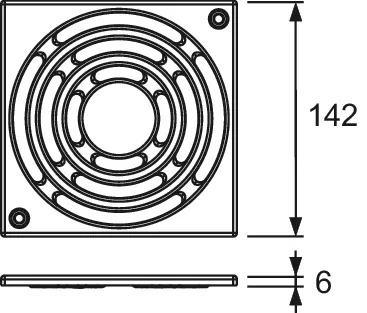 drainpoint S Designrost Edelstahl, 150 mm, verschraubbar drainpoint S Designrost Edelstahl, 150 mm, verschraubbar