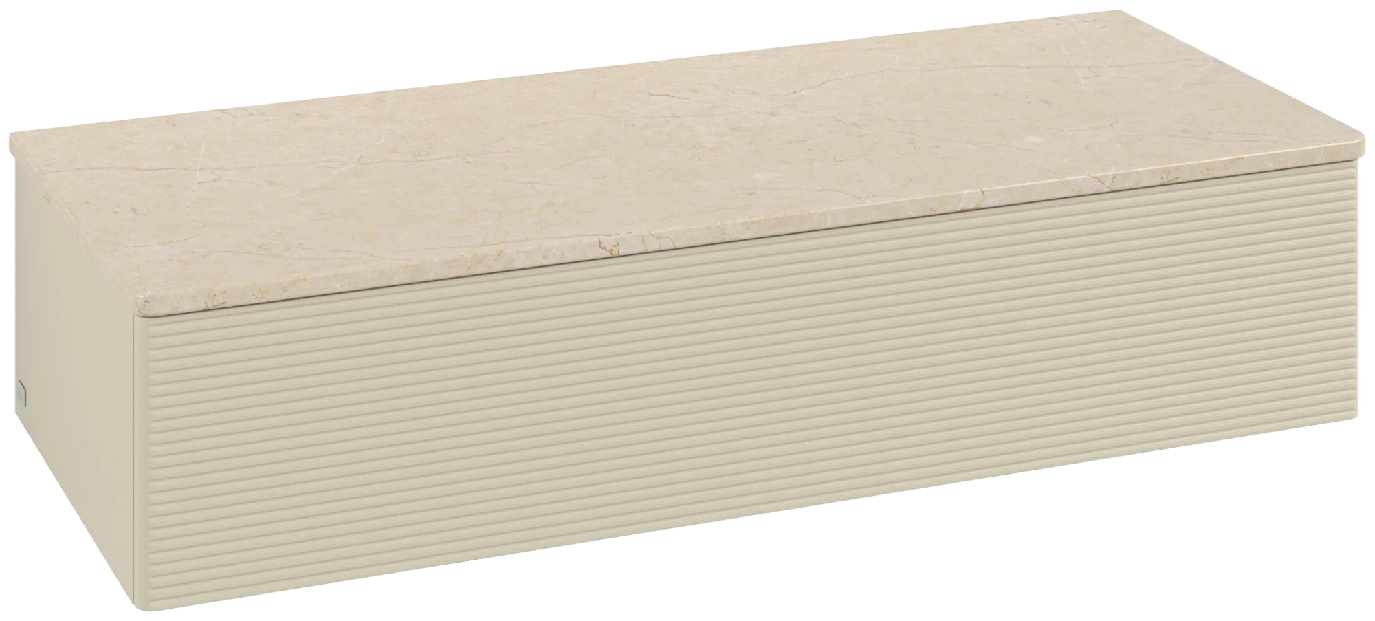 Villeroy & Boch Antao Sideboard L41, 1200x268x500mm, Silk Grey Matt/Lacquer Botticino