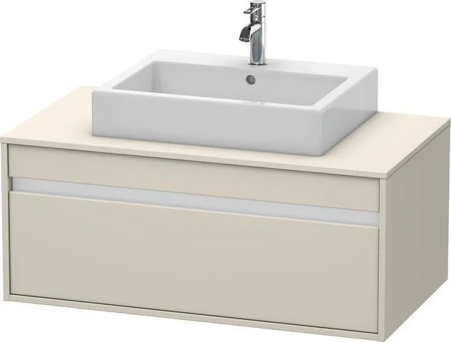 Duravit Waschtischunterschrank wandhängend „Ketho“ 100 × 42,6 × 55 cm Taupe Matt