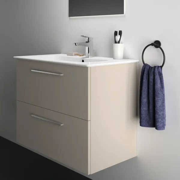 Waschbecken „i.life A“ 84 × 46 × 15,5 cm, Hahnlochposition mittig Waschbecken „i.life A“ 84 × 46 × 15,5 cm, Hahnlochposition mittig