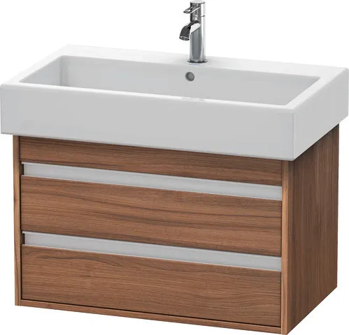 Duravit Waschtischunterschrank wandhängend „Ketho“ 75 × 48 × 44 cm Nussbaum Natur