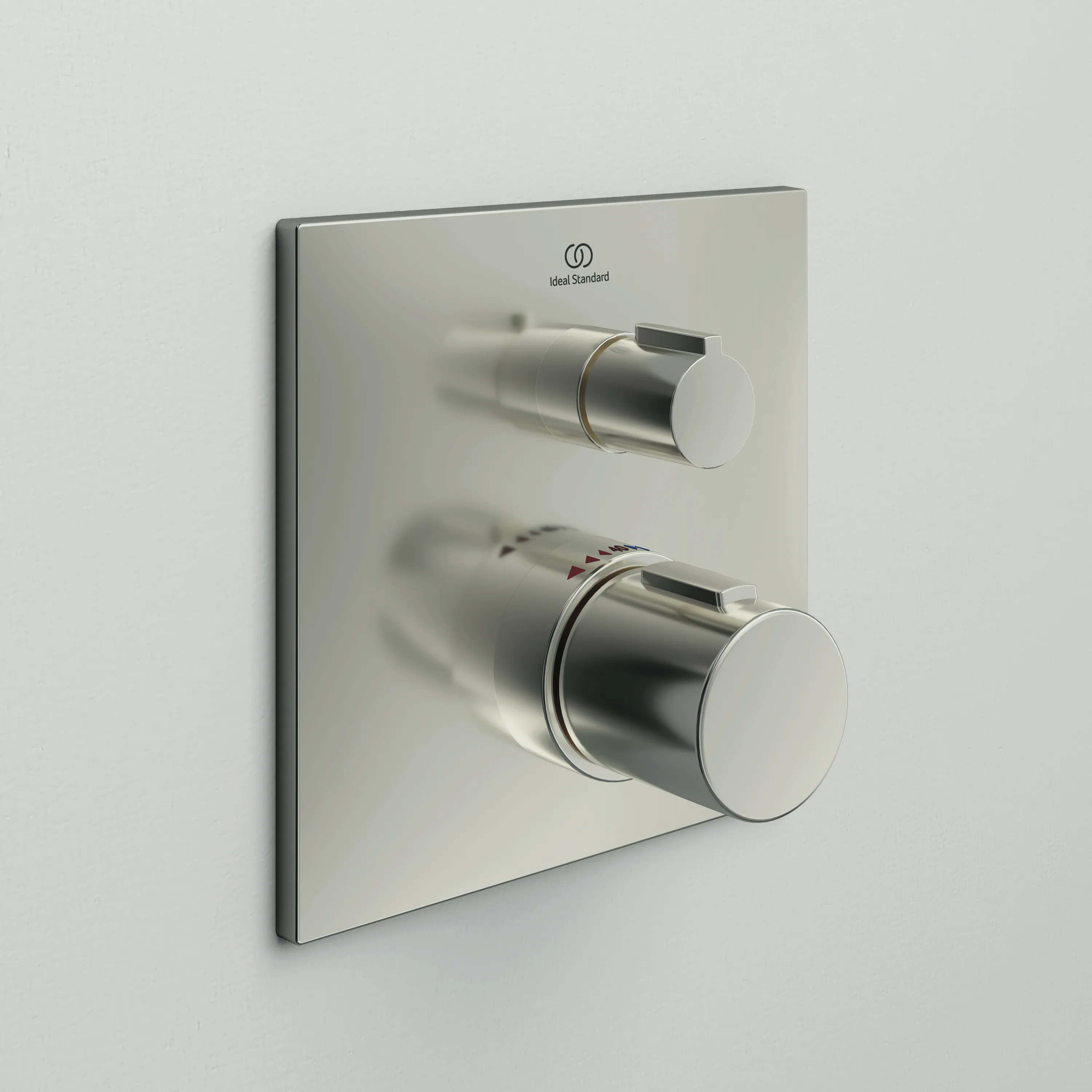 Einzelthermostat Unterputz Ceratherm C100, Bausatz 2, Rosette 163x163mm, Brushed Gold Einzelthermostat Unterputz Ceratherm C100, Bausatz 2, Rosette 163x163mm, Brushed Gold