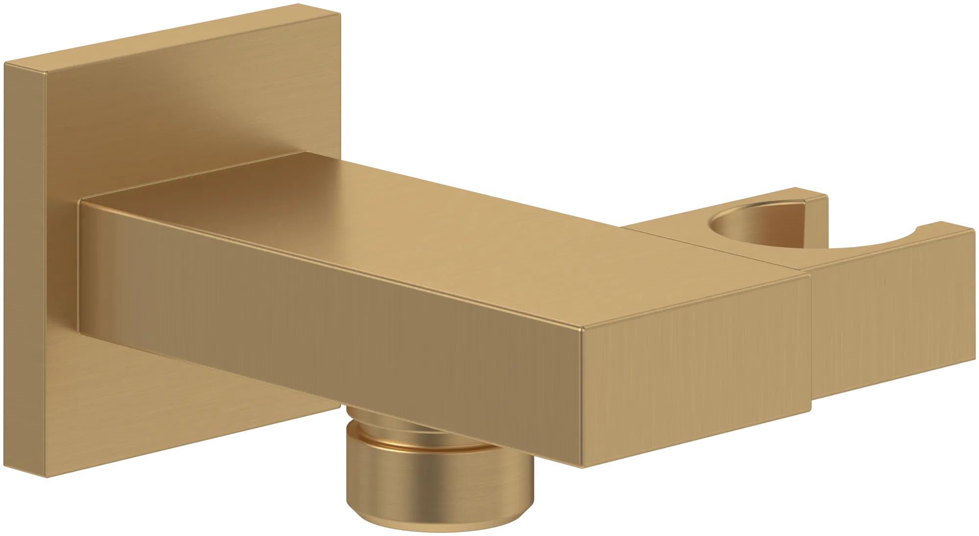 Villeroy & Boch Handbrausehalter Universal Showers, eckig, Brushed Gold, 45 x 68 x 87 mm