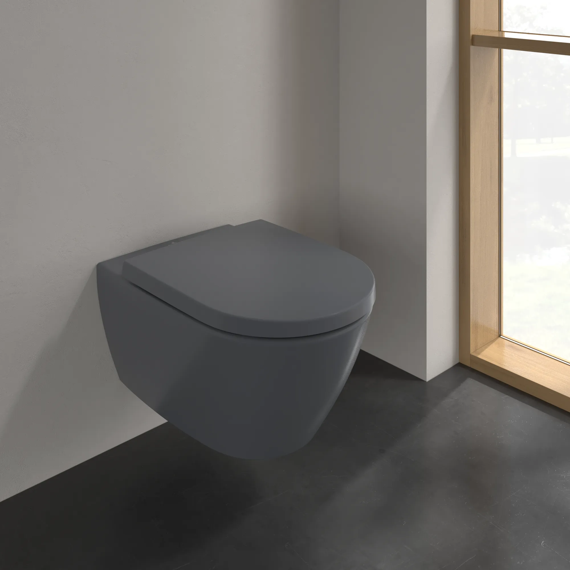 Wand-Tiefspül-WC DirectFlush „Subway 2.0“ 37 × 36,5 × 56 cm, ohne Spülrand, Abgang waagerecht