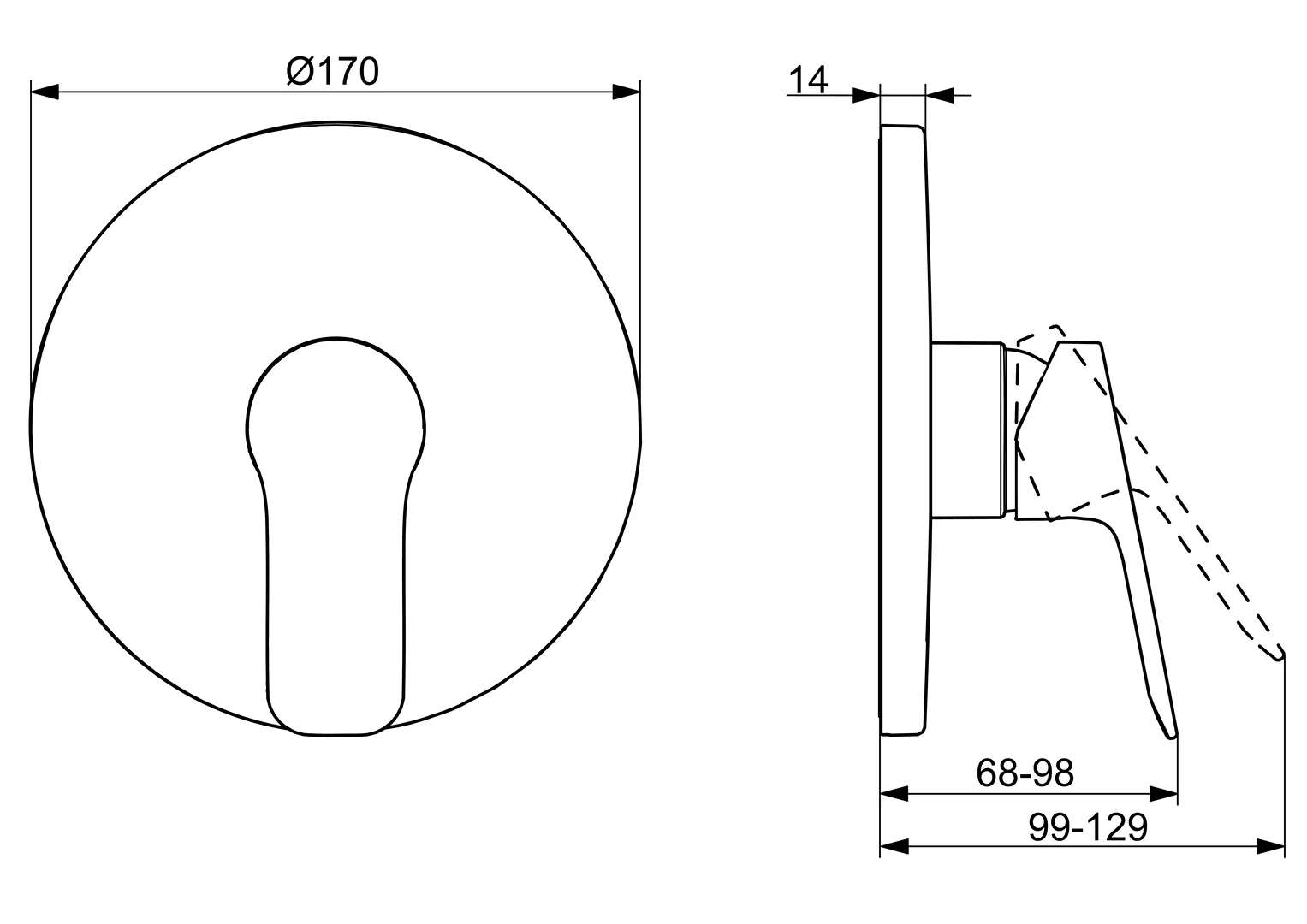 HansaBASIC Duscharmatur, Einhebelmischer, Chrom HansaBASIC Duscharmatur, Einhebelmischer, Chrom