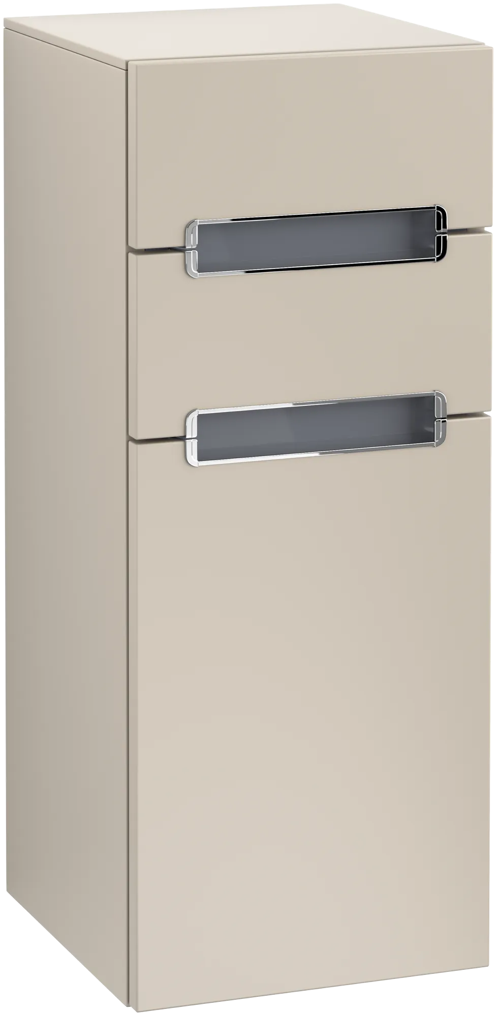 Villeroy & Boch Seitenschrank „Subway 2.0“ 35,6 × 85,7 × 37 × 37 cm Soft Grey, Anschlag links, ohne Beleuchtung