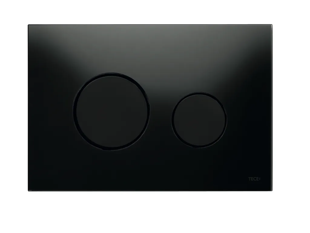 loop WC-Betätigungsplatte Zweimengen Glas schw. glzd. Tasten schw. glzd. loop WC-Betätigungsplatte Zweimengen Glas schw. glzd. Tasten schw. glzd.