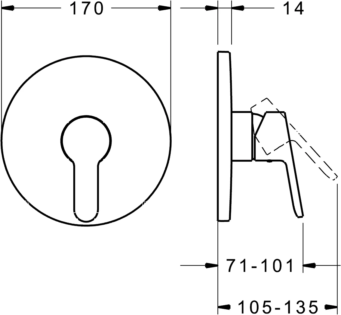 HansaPRIMO Duscharmatur Einhebelmischer Fertigmontageset für Brausebatterie 8991 Rosette rund Chrom HansaPRIMO Duscharmatur Einhebelmischer Fertigmontageset für Brausebatterie 8991 Rosette rund Chrom