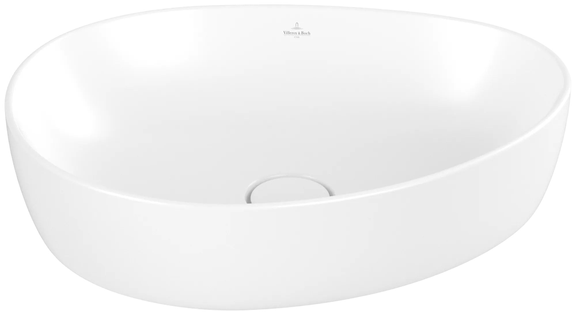 Villeroy & Boch Aufsatzwaschtisch „Antao“ 510 × 400 × 150 mm, ohne Hahnlochbohrung in Stone White Villeroy & Boch Aufsatzwaschtisch „Antao“ 510 × 400 × 150 mm, ohne Hahnlochbohrung in Stone White