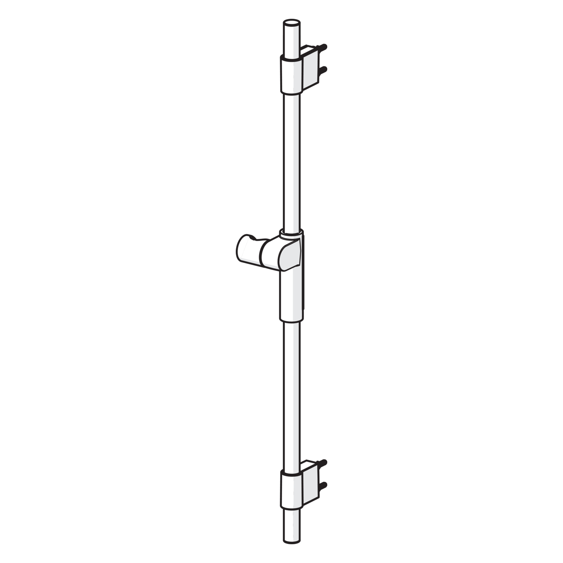 HA Wandstange HANSAACTIVEJET 0478 chr