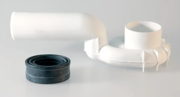 Ideal Standard Absaugeformstück für Urinal, Serie: Serienübergreifend, weiß glänzend, senkrechter Ablauf