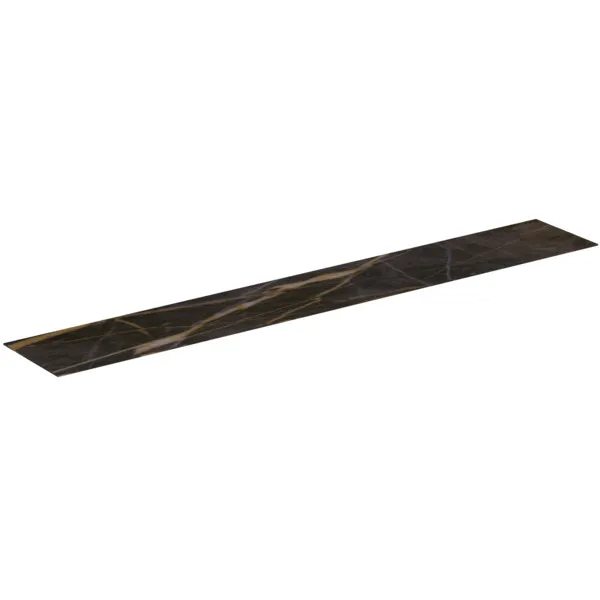 Waschtischplatte Conca, aus Keramik, 2387x373x6mm, Marmor Noir Desir Waschtischplatte Conca, aus Keramik, 2387x373x6mm, Marmor Noir Desir
