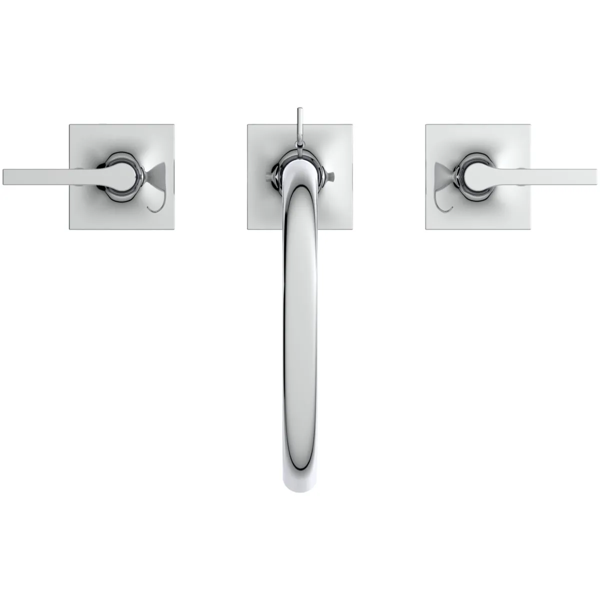 Waschtischarmatur Joy Neo mit Ablaufgarnitur Ausladung 168mm Hebelgriffe Magnetic Grey Waschtischarmatur Joy Neo mit Ablaufgarnitur Ausladung 168mm Hebelgriffe Magnetic Grey