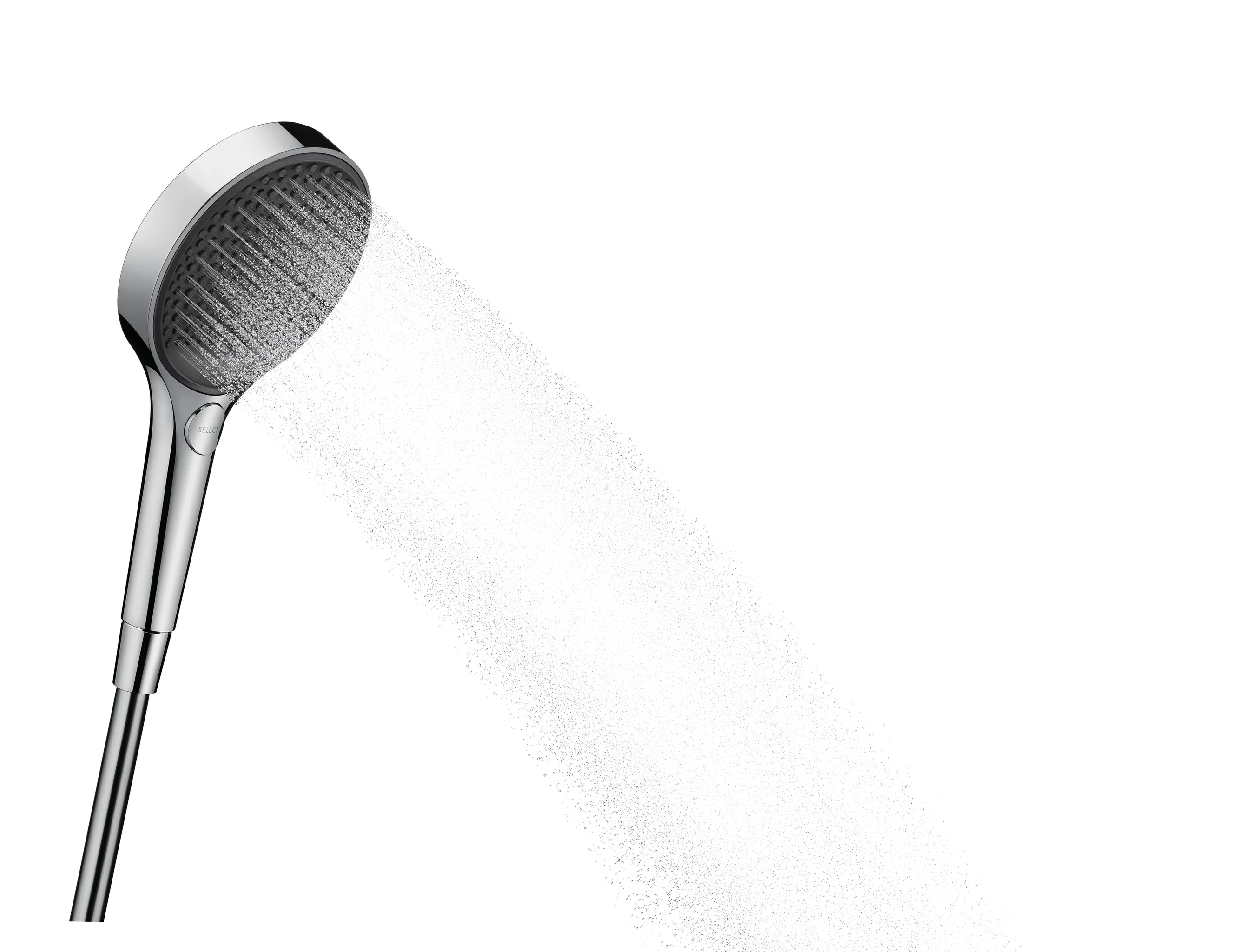 Hansgrohe Rainfinity Handbrause 130 3jet chrom | Brausekopfgröße: 132 mm | PowderRain, Intense PowderRain, MonoRain Strahlarten | QuickClean für einfache Reinigung