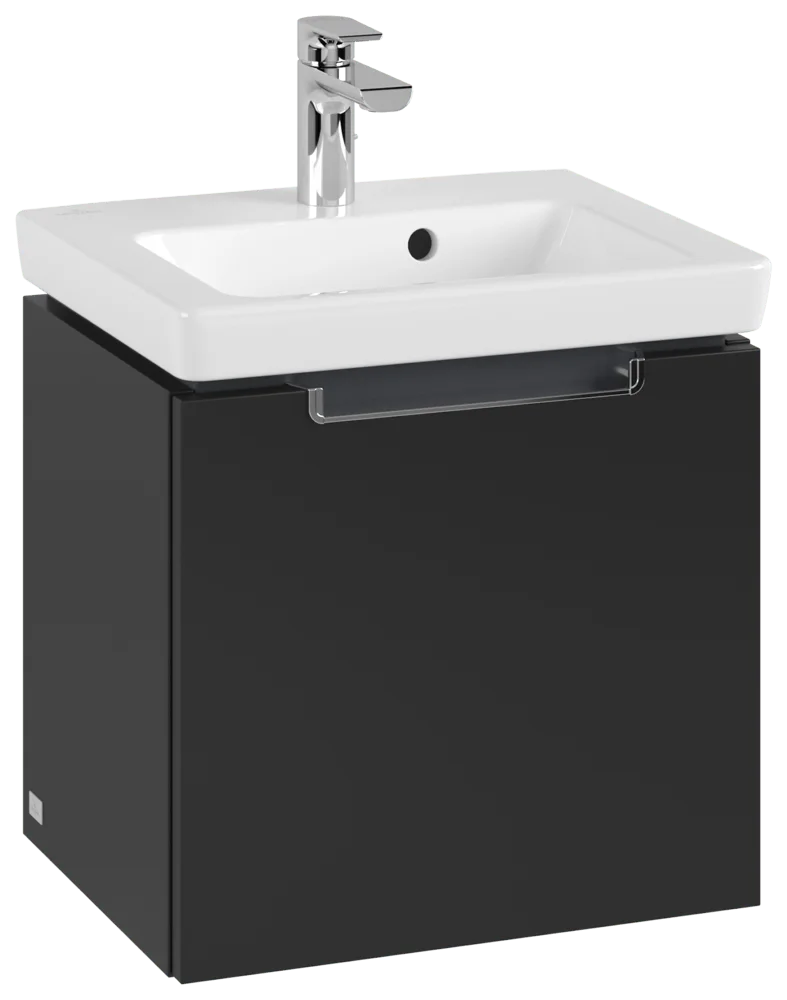 Villeroy & Boch Subway 2.0 Waschbeckenunterschrank A68410, 440 x 420 x 352 mm, Black Matt Lacquer