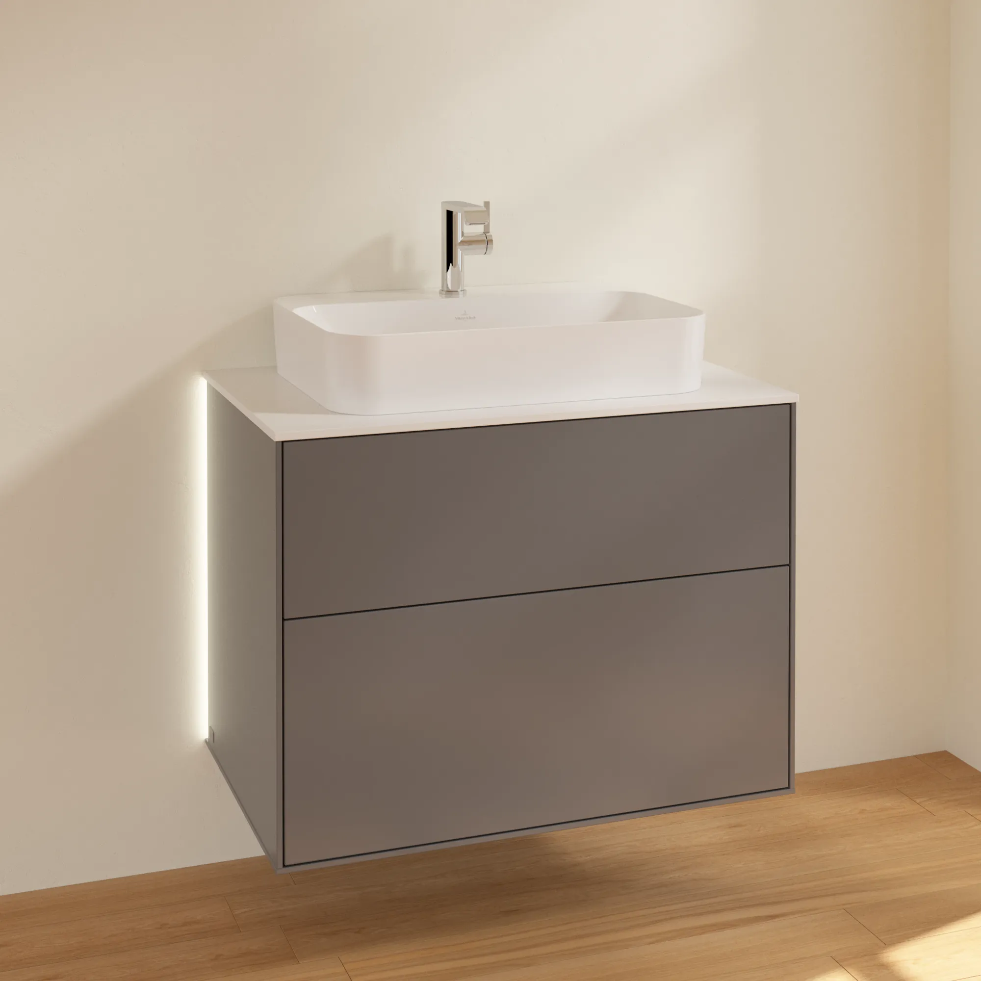 Villeroy & Boch Finion Waschbeckenunterschrank G34 800x603x501mm Anthracite Matt/Lacquer Villeroy & Boch Finion Waschbeckenunterschrank G34 800x603x501mm Anthracite Matt/Lacquer