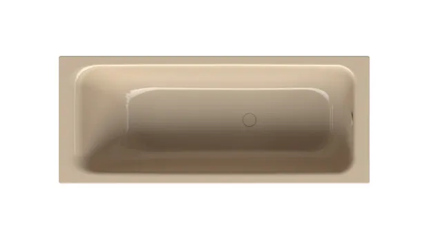 BetteSelect Badewanne Rechteck 1700x700 mm beige 30 mm Randhöhe 2 Griffbohrungen glasierter Titan-Stahl