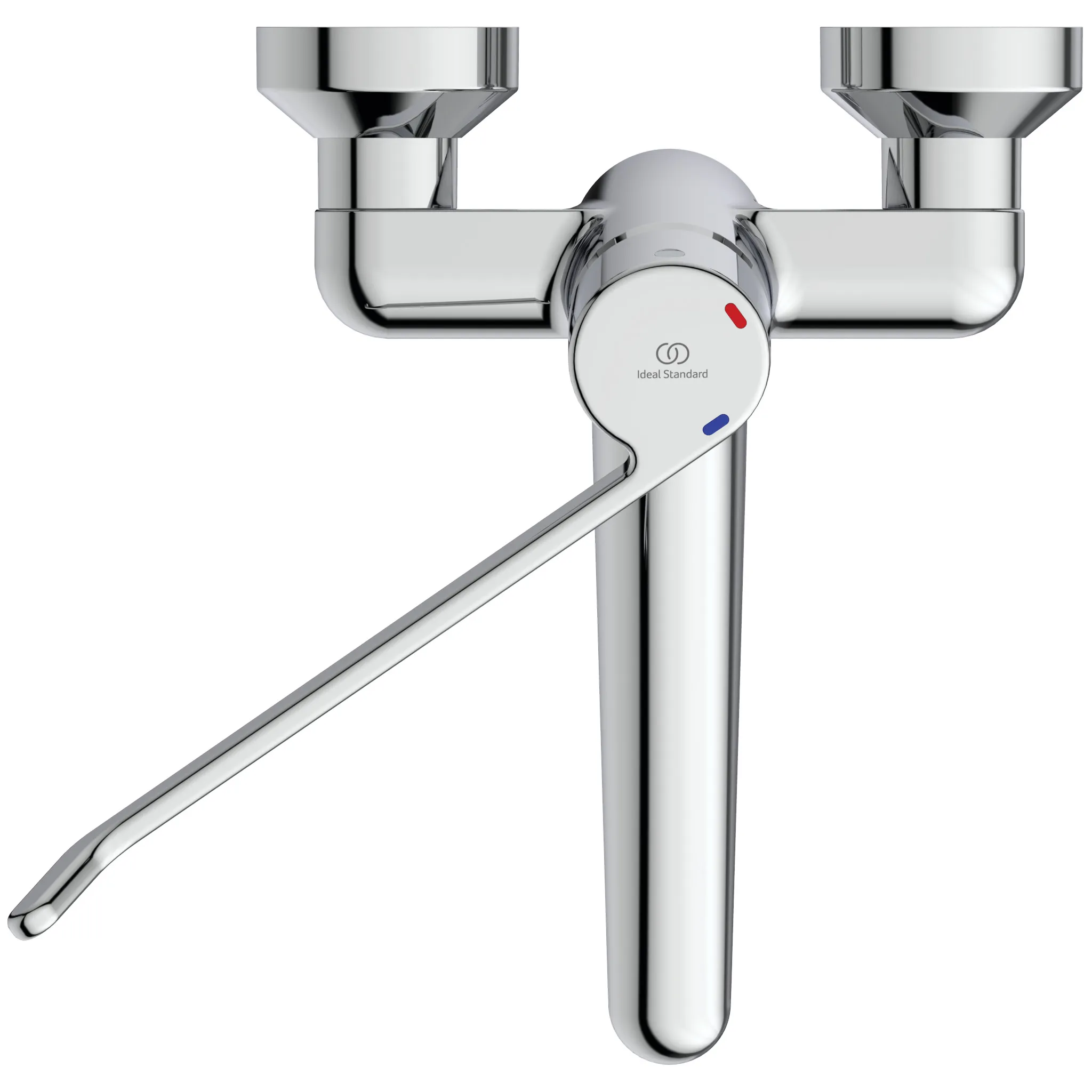 Wandwaschtisch-Sicherheitsarmatur Ceraplus, nicht absperrbarer S-Anschluß, Hebel 230mm, Ausladung 200mm, Chrom Wandwaschtisch-Sicherheitsarmatur Ceraplus, nicht absperrbarer S-Anschluß, Hebel 230mm, Ausladung 200mm, Chrom