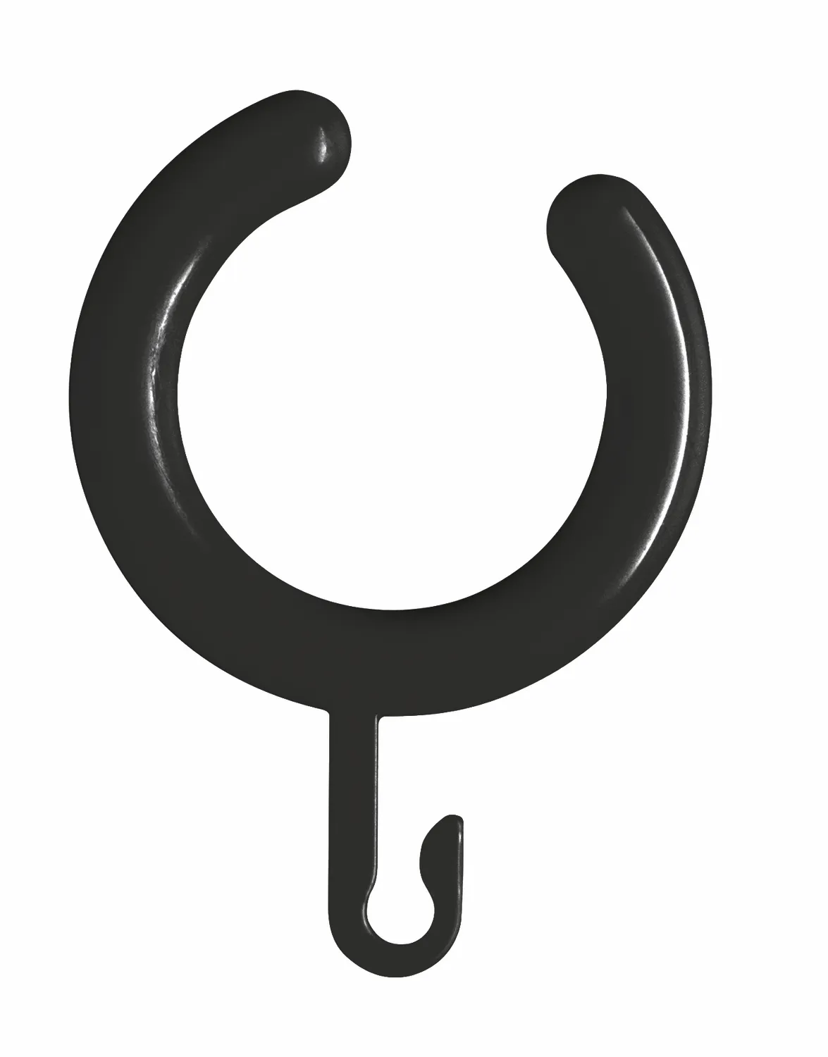 Vorhangringe, schwarz, 5 Stück, für VH-Stange 900