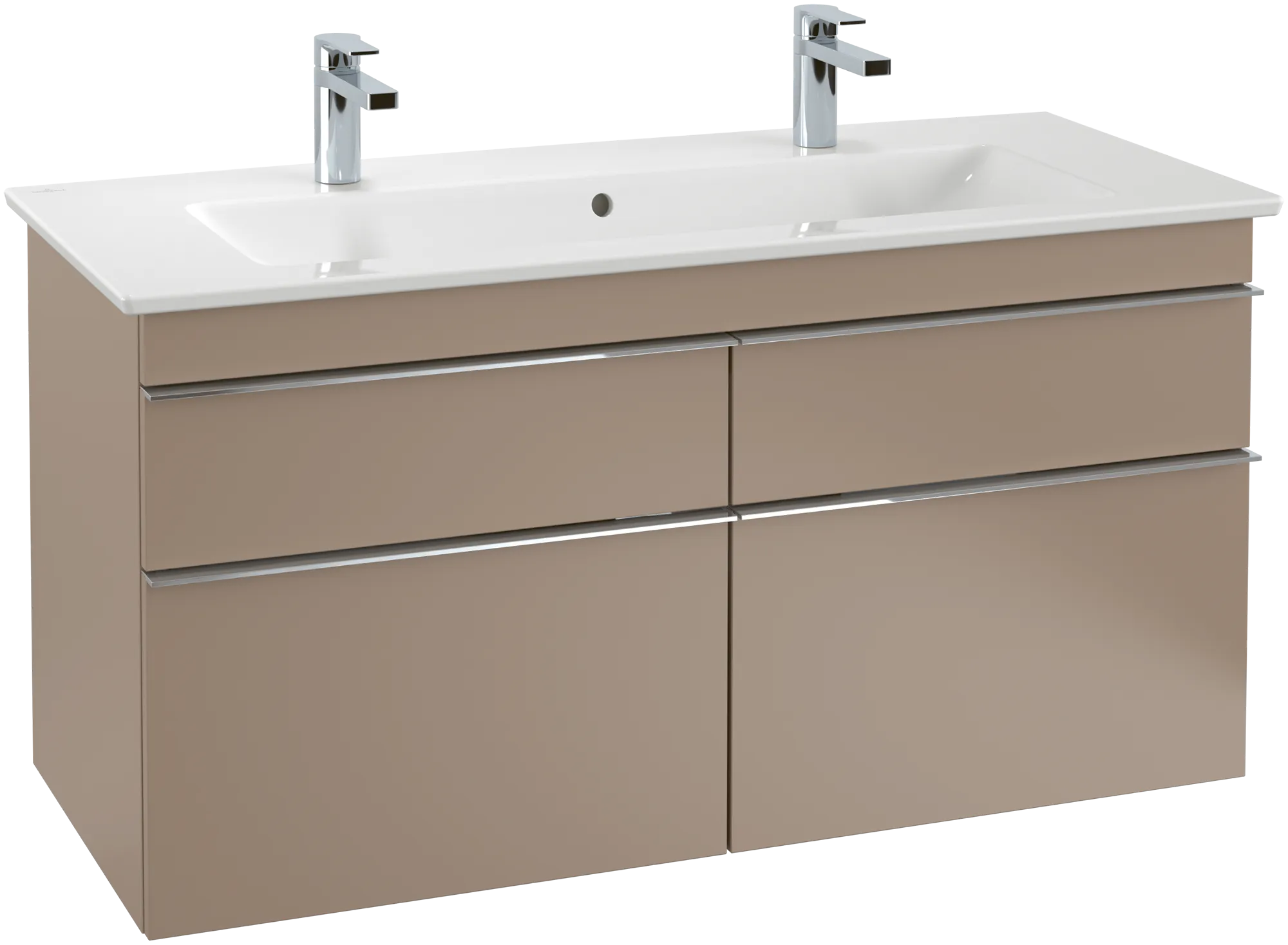 Villeroy & Boch Wandwaschtisch „Venticello“ 1200 × 500 × 175 mm, für Becken mittig, Hahnlochposition links und rechts, mit Hahnlochbohrung in Weiß Alpin Villeroy & Boch Wandwaschtisch „Venticello“ 1200 × 500 × 175 mm, für Becken mittig, Hahnlochposition links und rechts, mit Hahnlochbohrung in Weiß Alpin