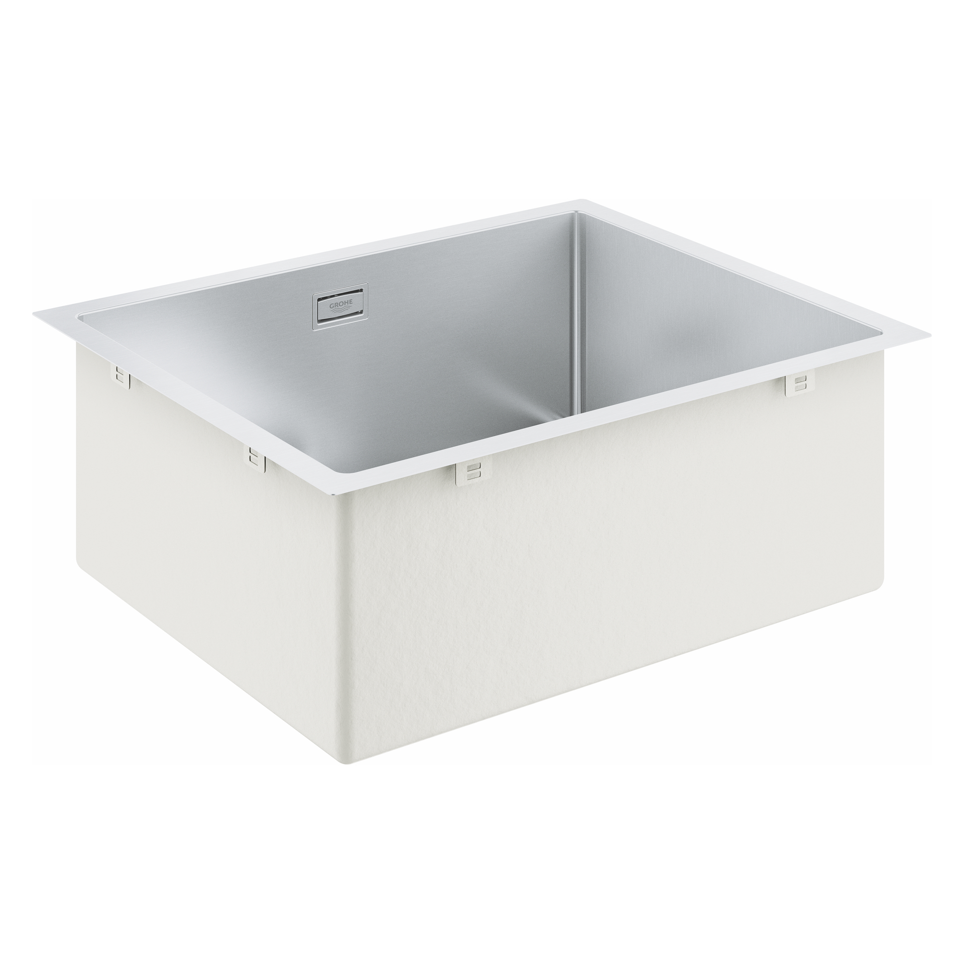 Edelstahlspüle K700 31726, Modell: K700 60-S 55/45 1.0, Montageart: Standard-Einbau, flächenbündig oder Unterbau, Maße: 550 x 450 mm, 1 Becken: 500 x 400 x 200 mm, edelstahl