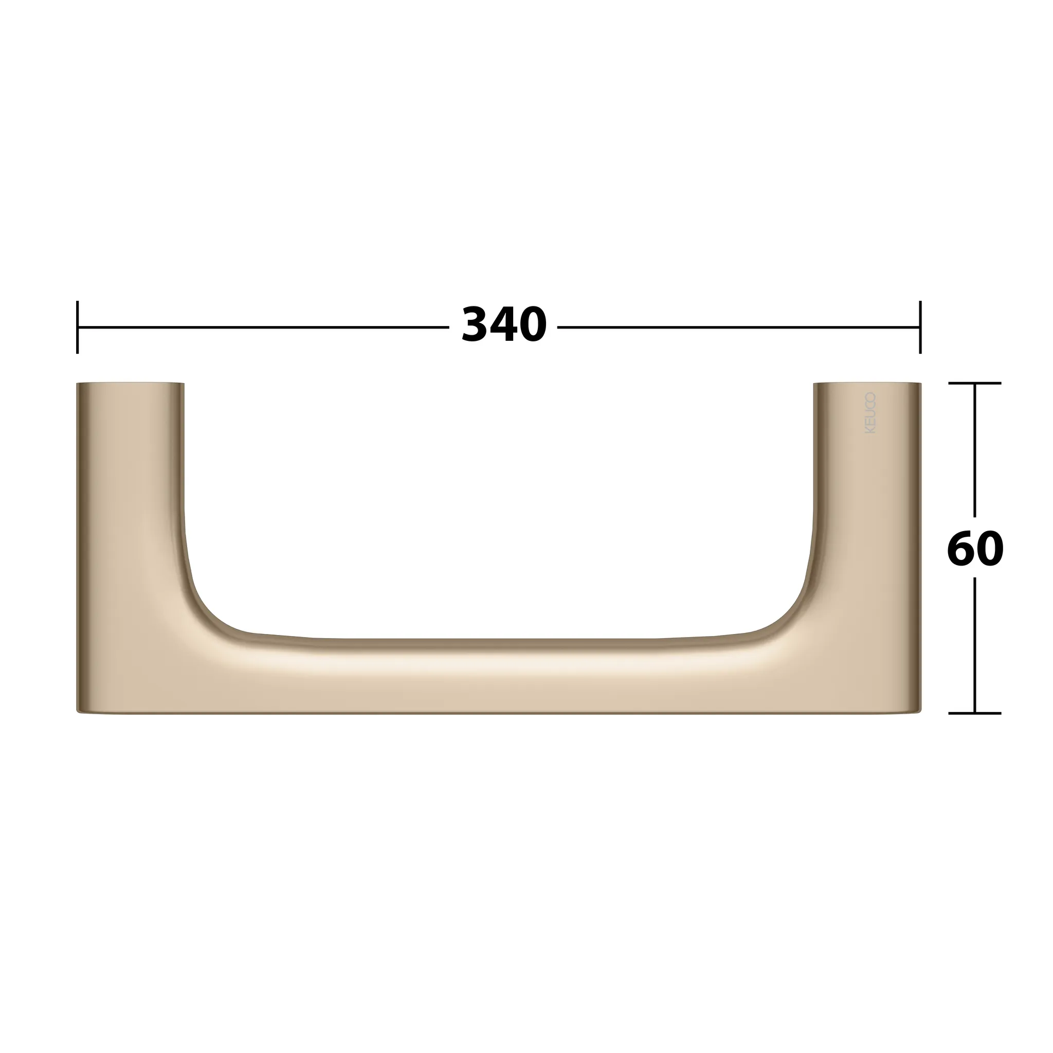 Edition 400 Handtuchring Bronze gebürstet
