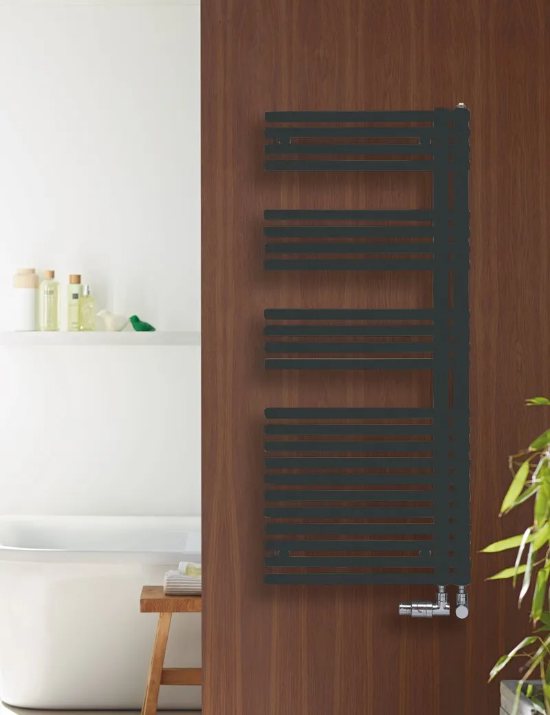 Zehnder Design-Heizkörper Forma Asym, links, 50 mm LFAL-120-060-05 – RAL 7016 Zehnder Design-Heizkörper Forma Asym, links, 50 mm LFAL-120-060-05 – RAL 7016